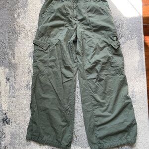 ME+EM Olive Green Cargo Track Pants